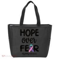 Thyroid Cancer Awareness Thyroid Cancer Warrior Gift Tote Bag thumb 0