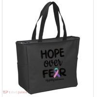 Thyroid Cancer Awareness Thyroid Cancer Warrior Gift Tote Bag thumb 2