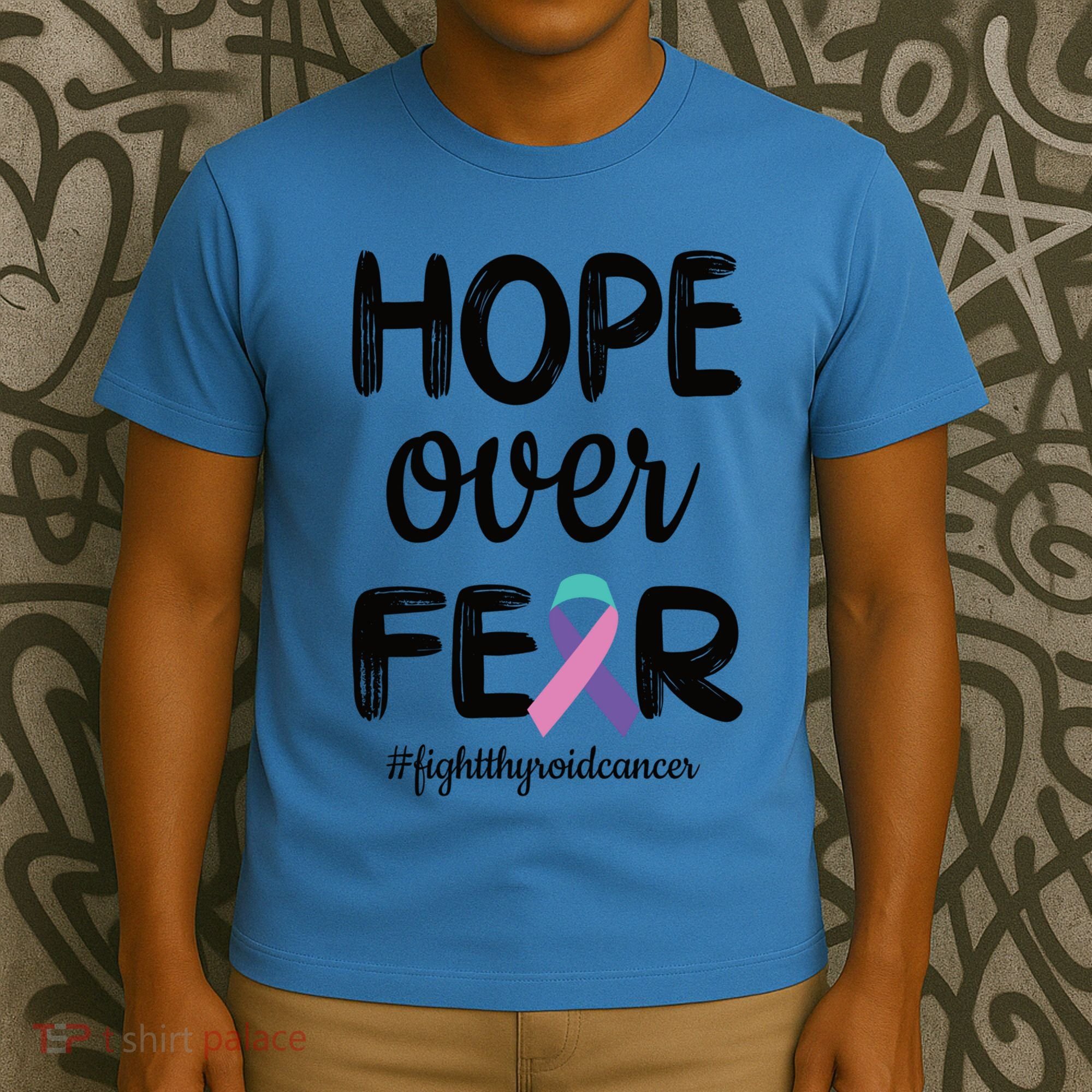 Thyroid Cancer Awareness Thyroid Cancer Warrior Gift T-Shirt