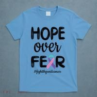 Thyroid Cancer Awareness Thyroid Cancer Warrior Gift T-Shirt thumb 4