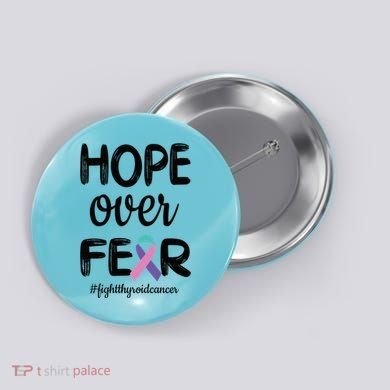 Thyroid Cancer Awareness Thyroid Cancer Warrior Gift Button