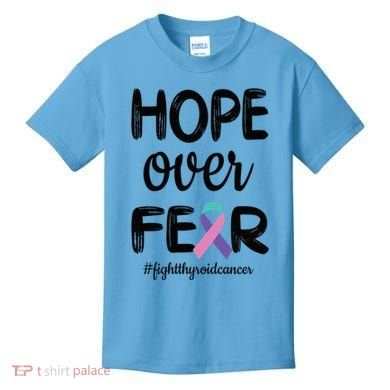 Thyroid Cancer Awareness Thyroid Cancer Warrior Gift Kids T-Shirt