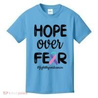 Thyroid Cancer Awareness Thyroid Cancer Warrior Gift Kids T-Shirt thumb 0