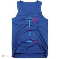 Thyroid Cancer Awareness Warrior Dragonfly Believe Hope Gift Tank Top thumb 0