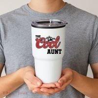The Cool Aunt Funny Family Beer Lover Joke Tumbler thumb 2
