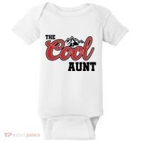 The Cool Aunt Funny Family Beer Lover Joke Baby Bodysuit thumb 0