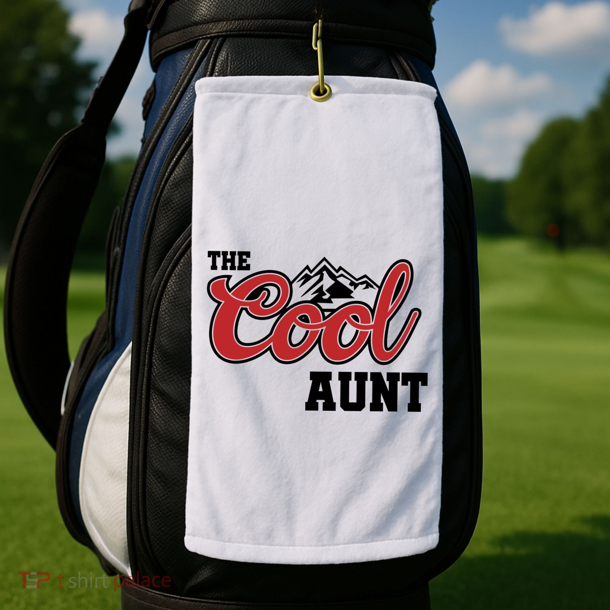 The Cool Aunt Funny Family Beer Lover Joke Golf Towel