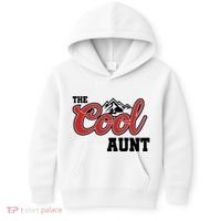 The Cool Aunt Funny Family Beer Lover Joke Kids Hoodie thumb 0