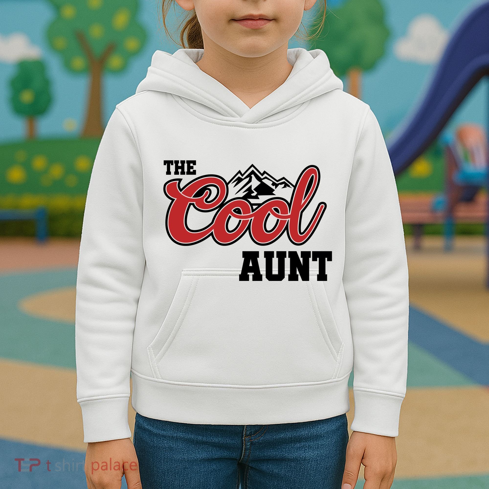 The Cool Aunt Funny Family Beer Lover Joke Kids Hoodie