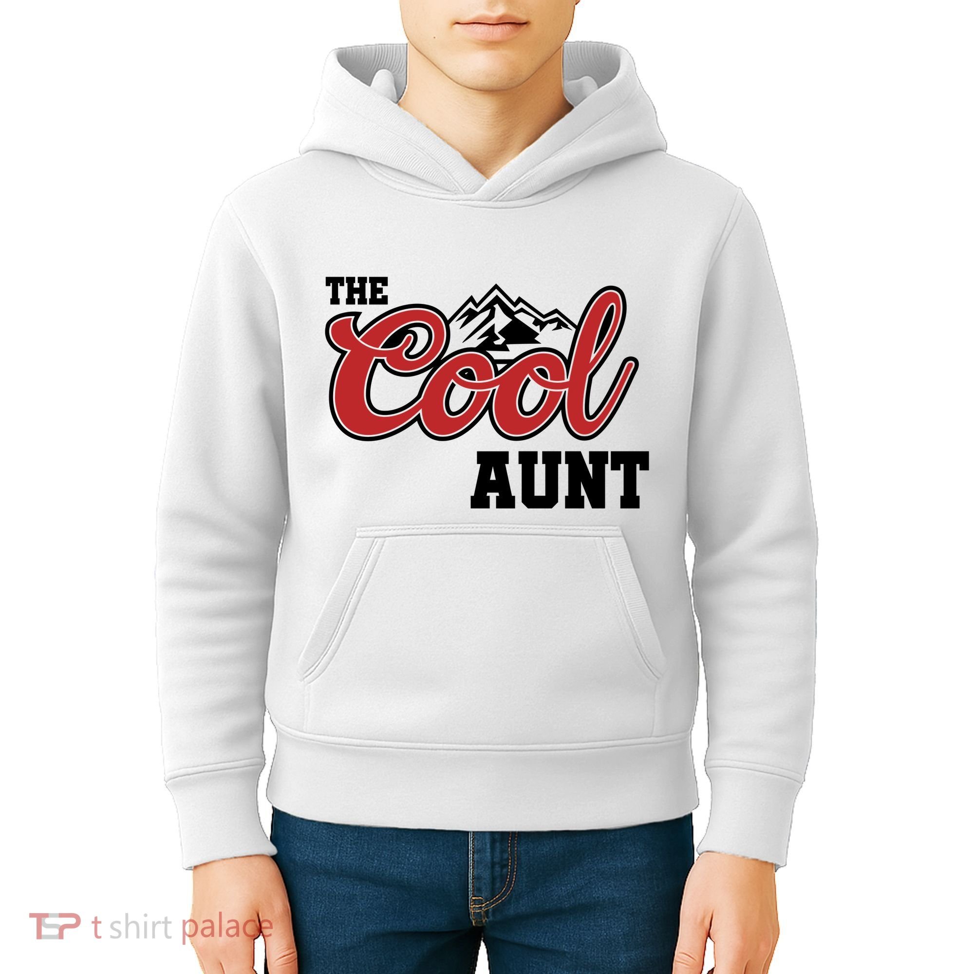 The Cool Aunt Funny Family Beer Lover Joke Kids Hoodie