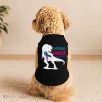 Thyroid Cancer Awareness Cool TRex Warrior Survivor Fighter Doggie Tank thumb 2