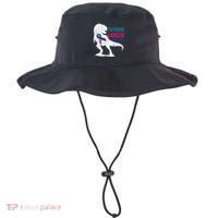 Thyroid Cancer Awareness Cool TRex Warrior Survivor Fighter Bucket Hat thumb 0