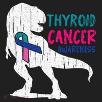 Thyroid Cancer Awareness Cool TRex Warrior Survivor Fighter Tumbler thumb 3