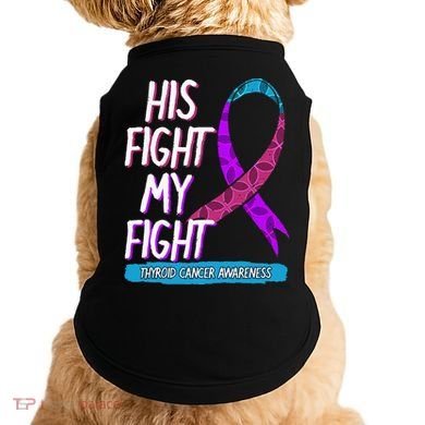 Thyroid Cancer Awareness Ribbon Endocrinologist Gift Idea Doggie Tank