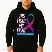 Thyroid Cancer Awareness Ribbon Endocrinologist Gift Idea Hoodie thumb 2