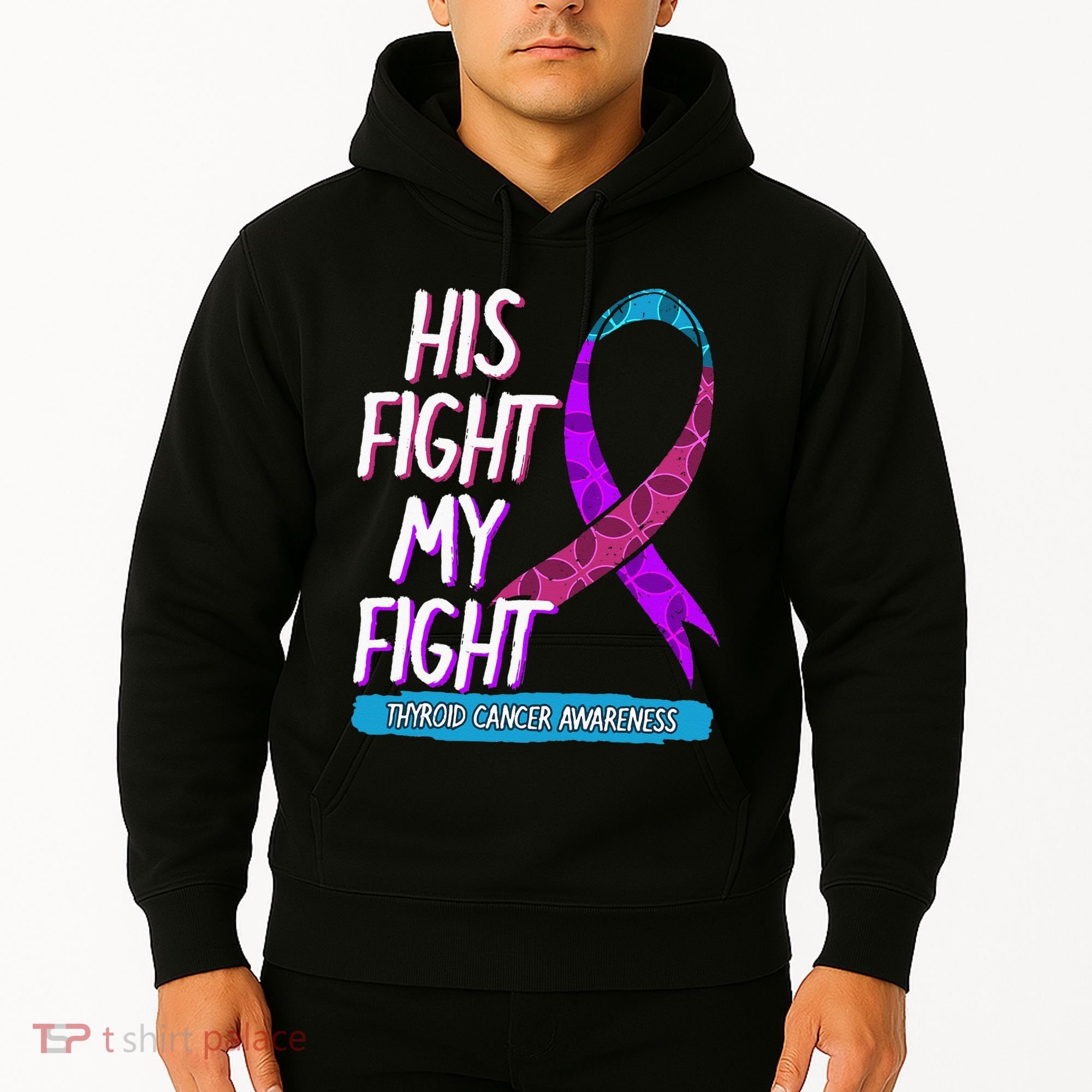 Thyroid Cancer Awareness Ribbon Endocrinologist Gift Idea Hoodie