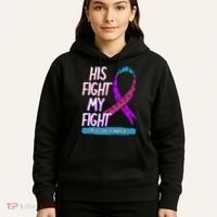 Thyroid Cancer Awareness Ribbon Endocrinologist Gift Idea Hoodie thumb 5