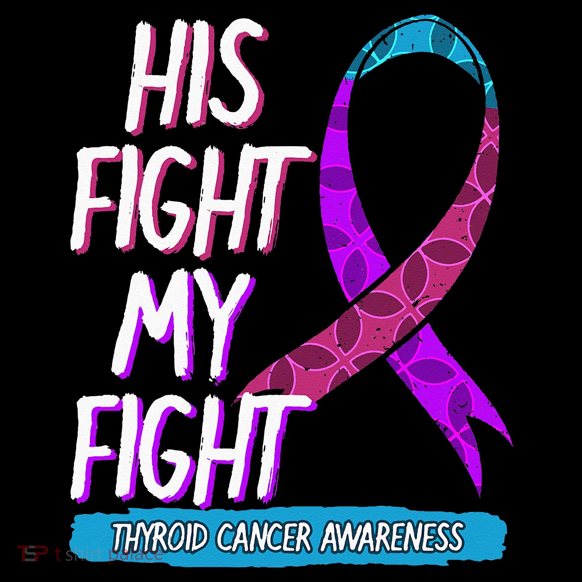 Thyroid Cancer Awareness Ribbon Endocrinologist Gift Idea Long Sleeve Shirt