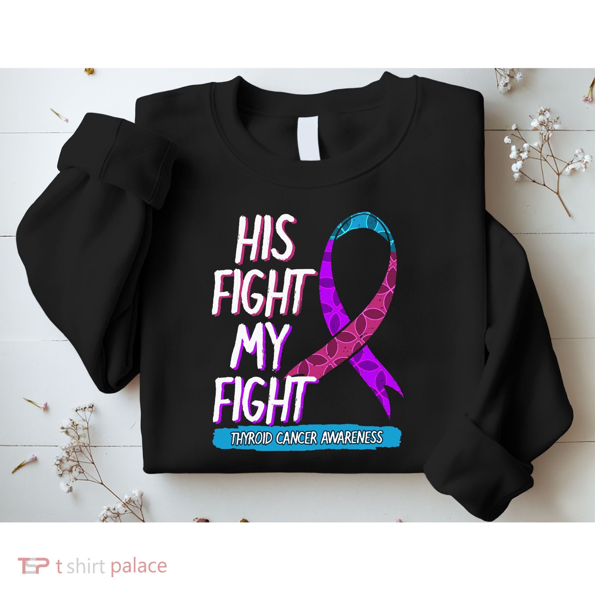 Thyroid Cancer Awareness Ribbon Endocrinologist Gift Idea Sweatshirt