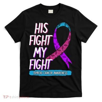 Thyroid Cancer Awareness Ribbon Endocrinologist Gift Idea T-Shirt