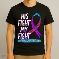 Thyroid Cancer Awareness Ribbon Endocrinologist Gift Idea T-Shirt thumb 3