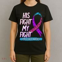 Thyroid Cancer Awareness Ribbon Endocrinologist Gift Idea T-Shirt thumb 4