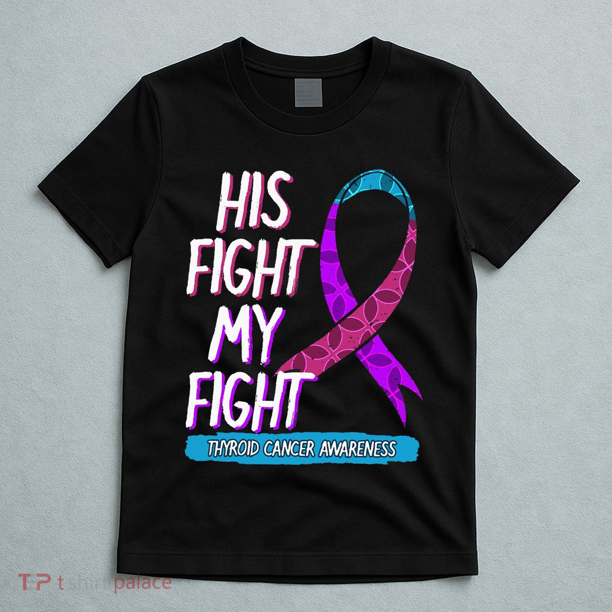 Thyroid Cancer Awareness Ribbon Endocrinologist Gift Idea T-Shirt