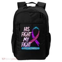 Thyroid Cancer Awareness Ribbon Endocrinologist Gift Idea Backpack thumb 0