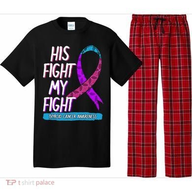 Thyroid Cancer Awareness Ribbon Endocrinologist Gift Idea Pajama Set