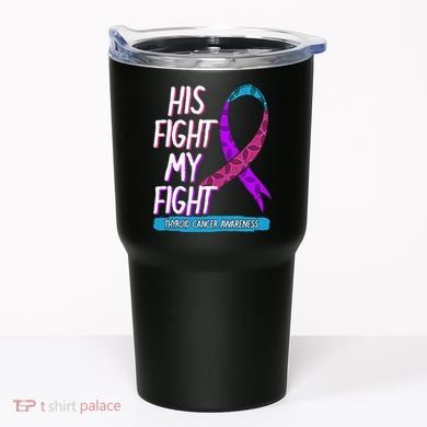Thyroid Cancer Awareness Ribbon Endocrinologist Gift Idea Tumbler