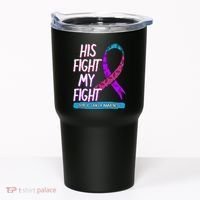 Thyroid Cancer Awareness Ribbon Endocrinologist Gift Idea Tumbler thumb 0