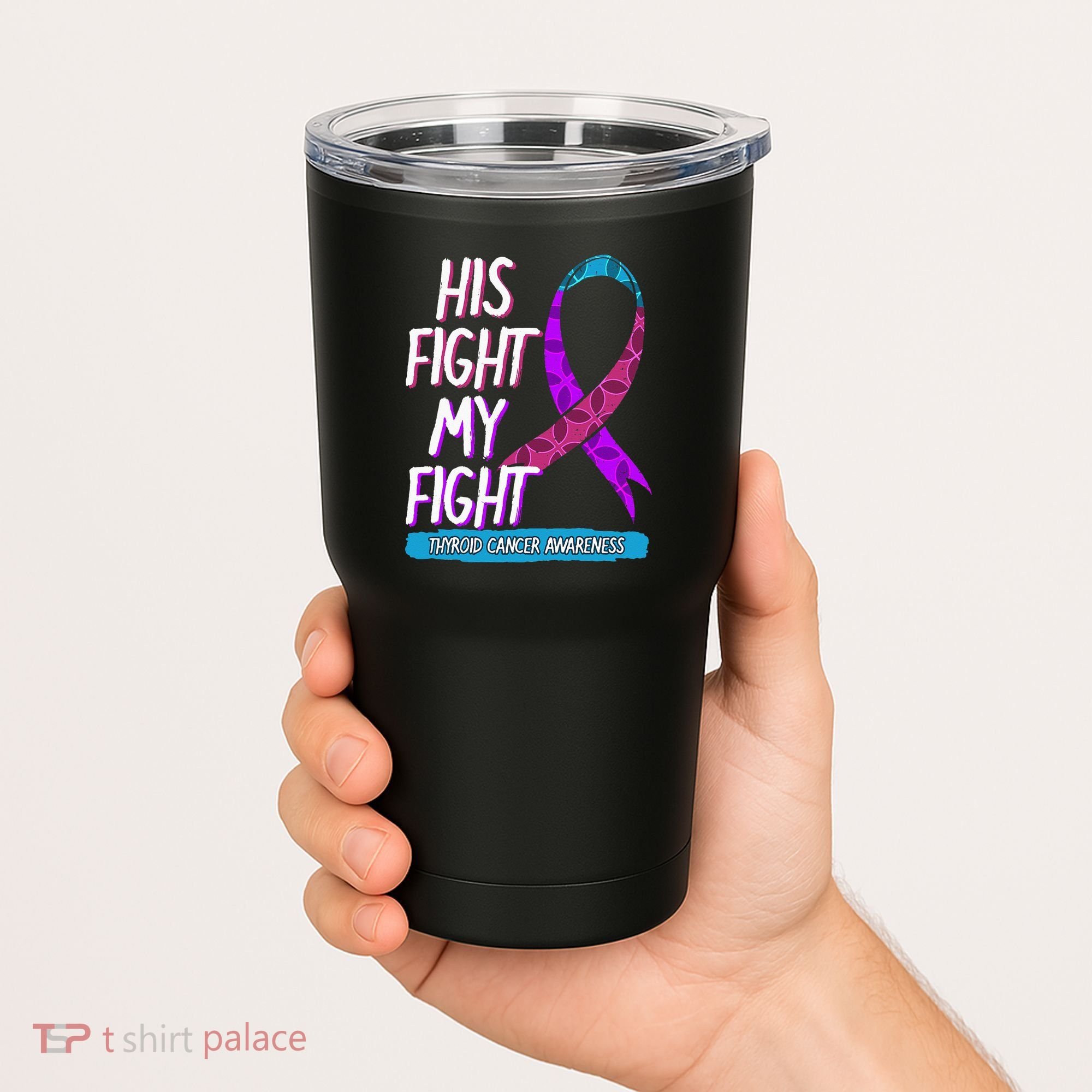 Thyroid Cancer Awareness Ribbon Endocrinologist Gift Idea Tumbler