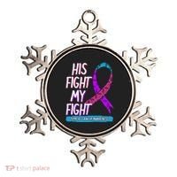 Thyroid Cancer Awareness Ribbon Endocrinologist Gift Idea Ornament thumb 0