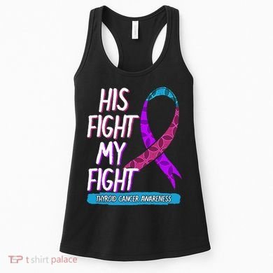 Thyroid Cancer Awareness Ribbon Endocrinologist Gift Idea Women's Tank Top
