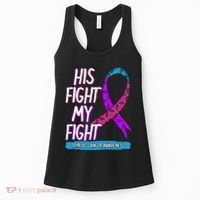 Thyroid Cancer Awareness Ribbon Endocrinologist Gift Idea Women's Tank Top thumb 0