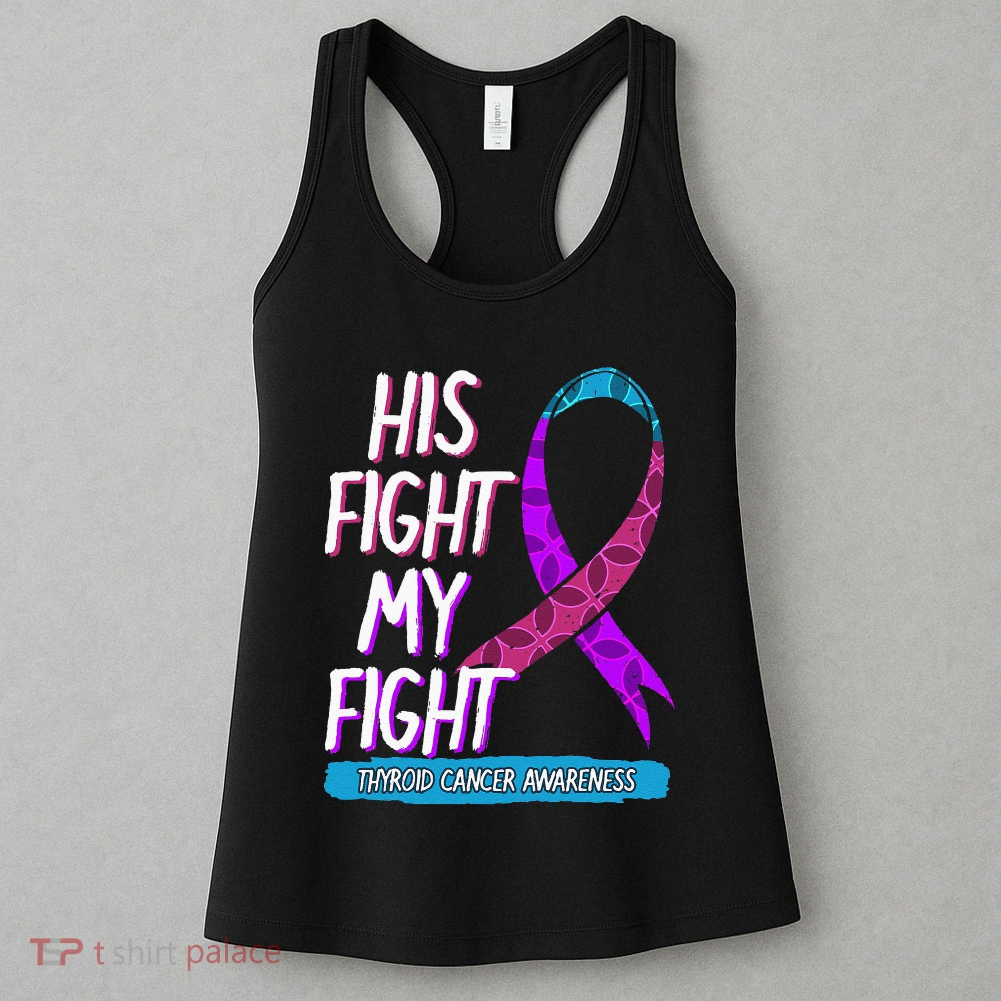 Thyroid Cancer Awareness Ribbon Endocrinologist Gift Idea Women's Tank Top