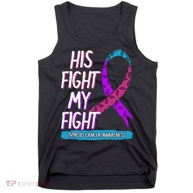 Thyroid Cancer Awareness Ribbon Endocrinologist Gift Idea Tank Top