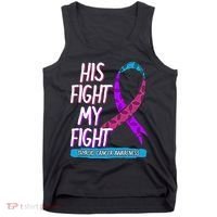 Thyroid Cancer Awareness Ribbon Endocrinologist Gift Idea Tank Top thumb 0