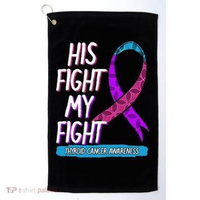 Thyroid Cancer Awareness Ribbon Endocrinologist Gift Idea Golf Towel