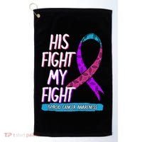 Thyroid Cancer Awareness Ribbon Endocrinologist Gift Idea Golf Towel thumb 0