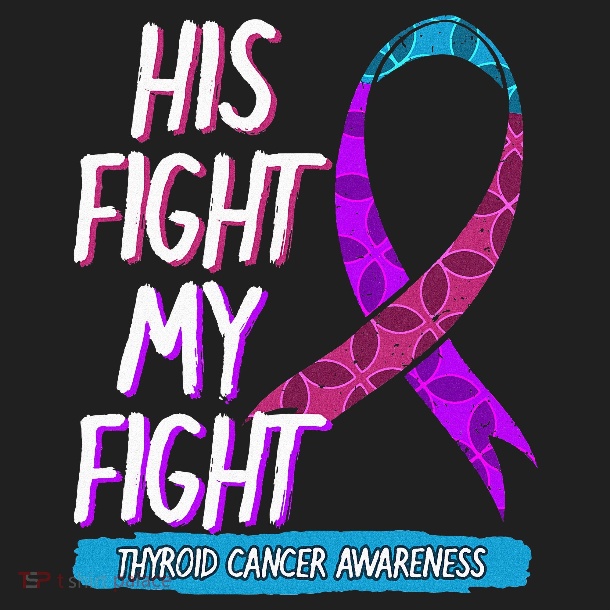 Thyroid Cancer Awareness Ribbon Endocrinologist Gift Idea Golf Towel