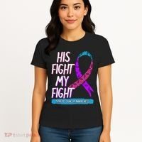 Thyroid Cancer Awareness Ribbon Endocrinologist Gift Idea Women's T-Shirt thumb 4