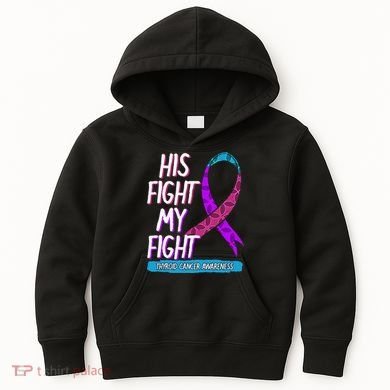 Thyroid Cancer Awareness Ribbon Endocrinologist Gift Idea Kids Hoodie