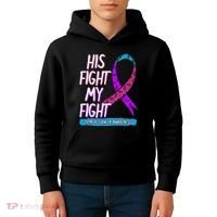 Thyroid Cancer Awareness Ribbon Endocrinologist Gift Idea Kids Hoodie thumb 4