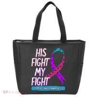 Thyroid Cancer Awareness Ribbon Endocrinologist Gift Idea Tote Bag thumb 0