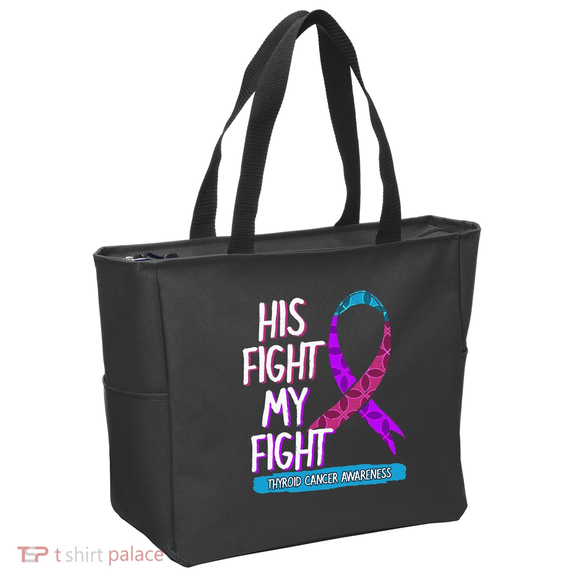 Thyroid Cancer Awareness Ribbon Endocrinologist Gift Idea Tote Bag