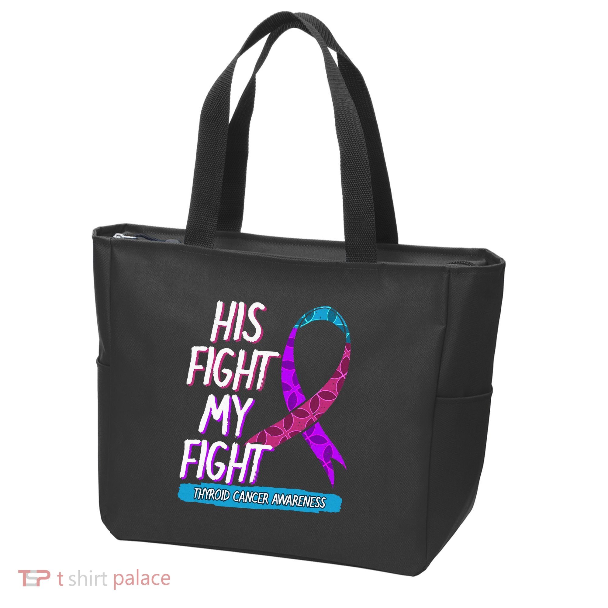 Thyroid Cancer Awareness Ribbon Endocrinologist Gift Idea Tote Bag