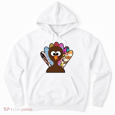 Turkey Colorful Abstract Thanksgiving Hoodie