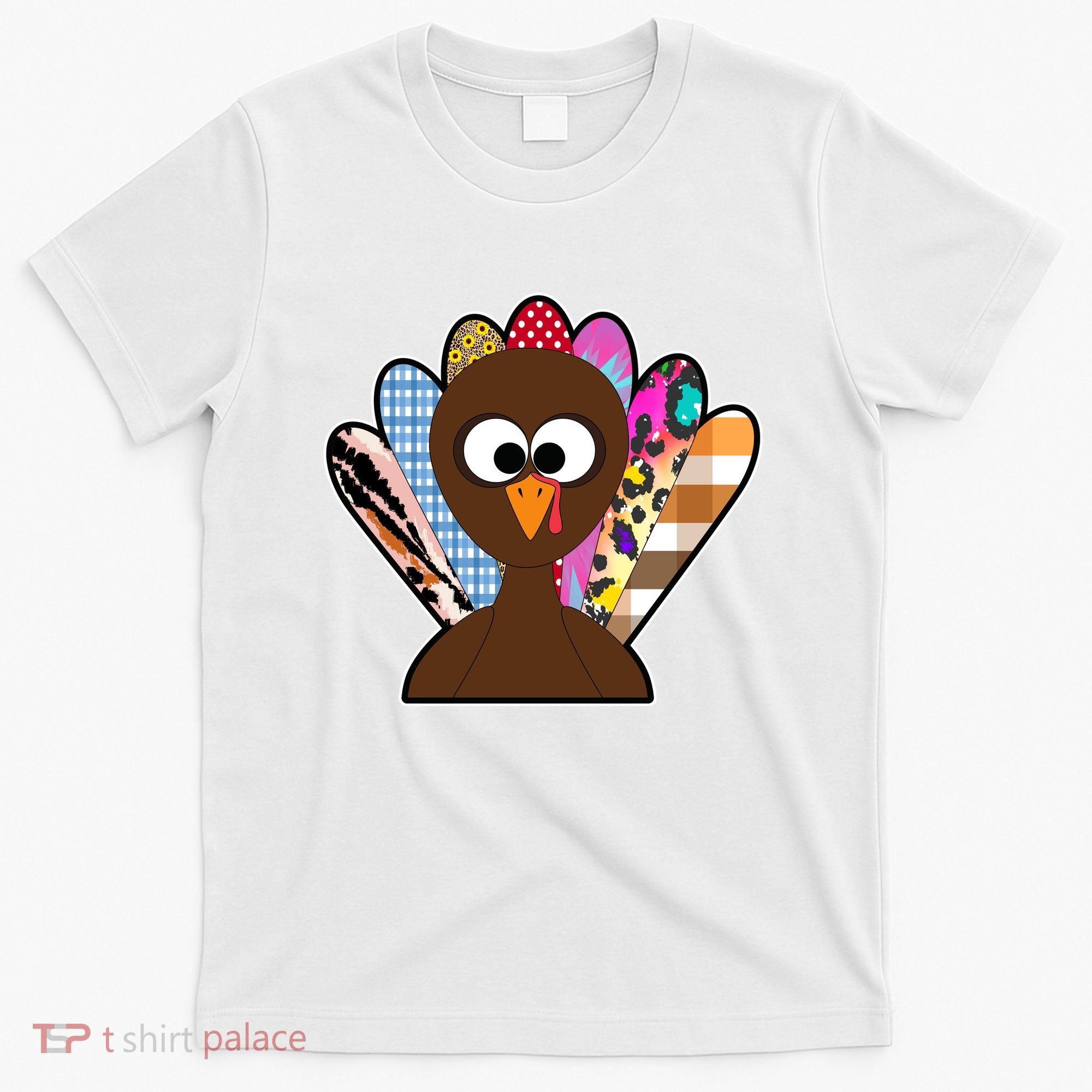 Turkey Colorful Abstract Thanksgiving T-Shirt