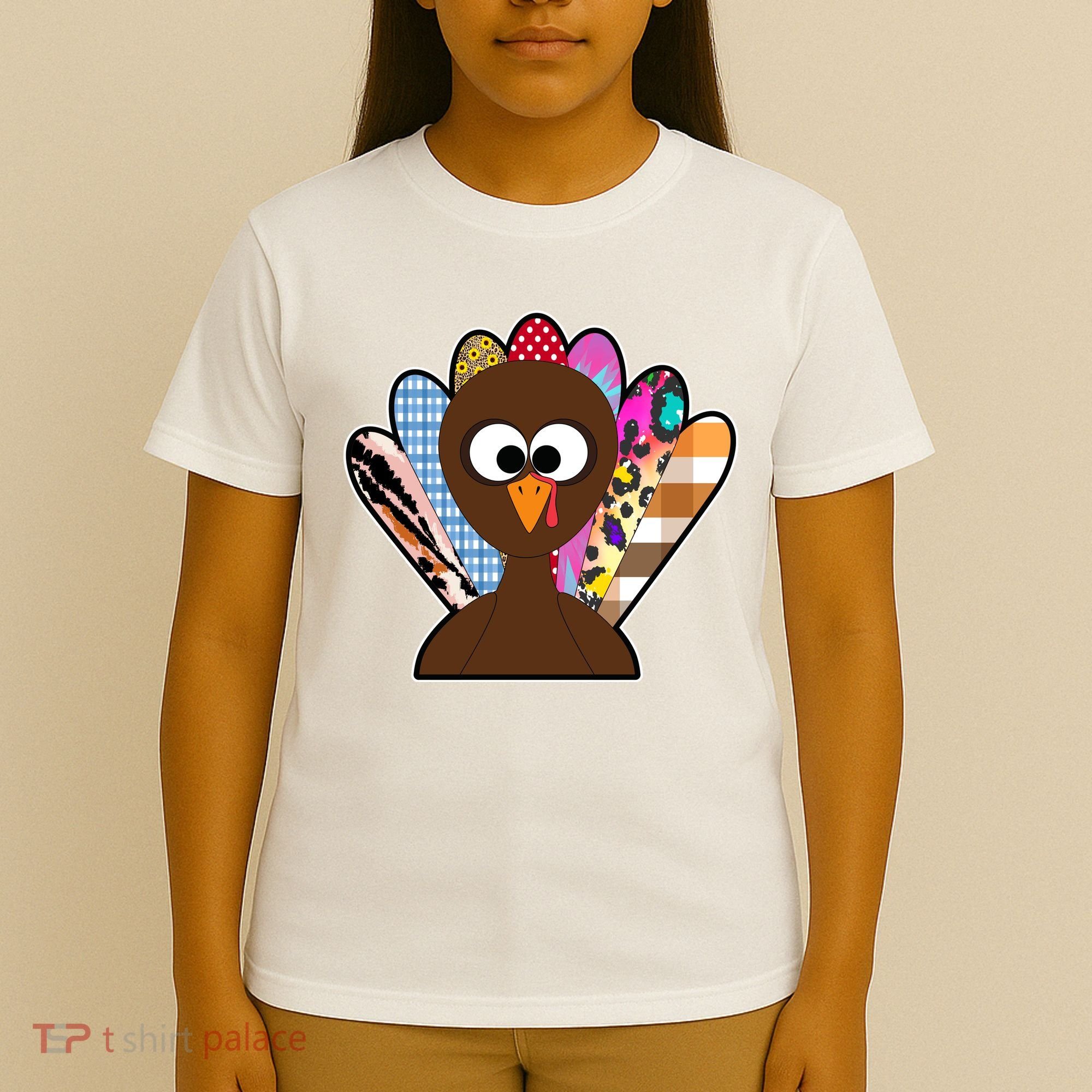 Turkey Colorful Abstract Thanksgiving T-Shirt